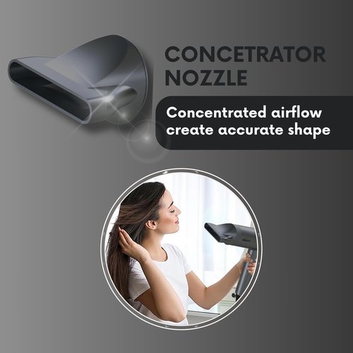 TurboBlade | Blue Ionic Technology for Pro Performance Drying - Gray