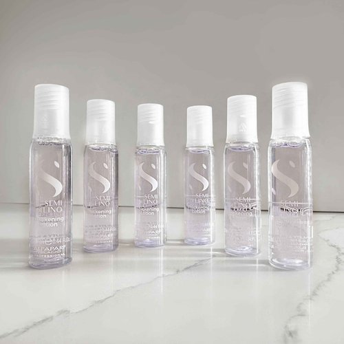 Alfaparf Milano Semi di Lino Density Thickening Leave-In Treatment for Thin Hair - Thermal Protection - Builds Body, Plumps Hair - Volumizing Hair Product - Youthful and Thicker Hair - 6 Vials