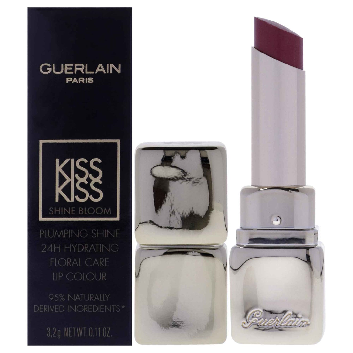 Guerlain Kiss Kiss Shine Bloom Lipstick - 229 Petal Blush for Women - 0.11 oz Lipstick