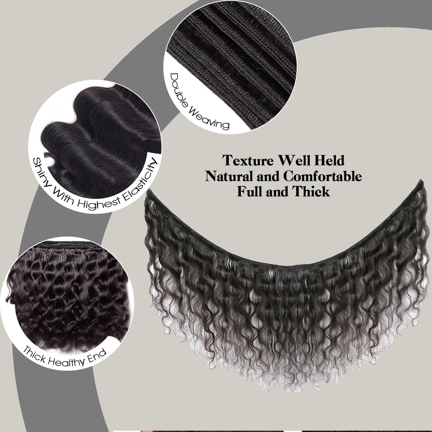 12A Human Hair Bundles with Closure Frontal (14 16 18 20 &12 Frontal) Body Wave 4 Bundles Human Hair with 13x4 HD Lace Frontal - Brazilian Quick Weave Hair Extension Real Human Hair for Daily Use