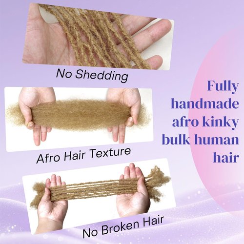 Siphis Sisterlocks Locs Extesnions Human Hair 0.2cm Thickness Micro Locs Curly Tips, Full Handmade Interlocking Permanent Soft Dreadlock Extensions (Brown 27# 0.2cm, 12 Inch 30 Strands)