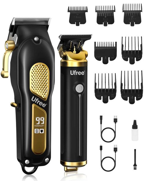 Ufree Beard Trimmer for Men, Cordless Hair Clippers, Electric Razor Shavers for Men, Professional Clippers and Trimmers Set, Cordless Clippers for Hair Cutting