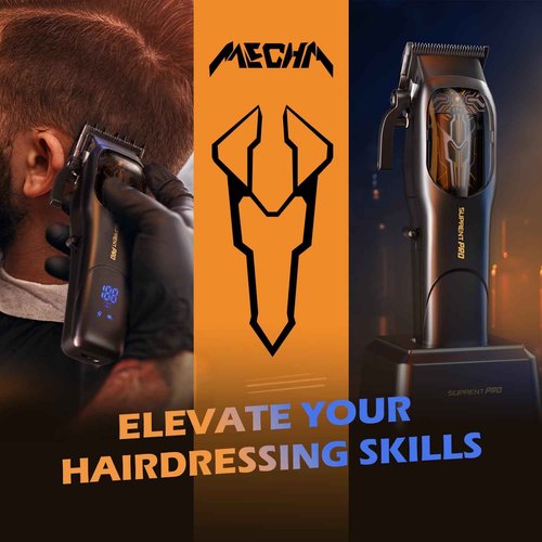Professional Hair Clippers for Men- High Torque Brushless Motor with Diamond-Like Carbon Coating Ceramic Blade, Mens Cordless Hair Clippers Set for Barbers with Charging Base