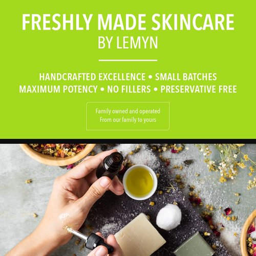 Lemyn Organics Retinol2 Facial Oil Serum with 2% Advanced Gentle Retinol, Vitamin A+E+F – Freshly Made Anti-Aging, Hydrating, and Firming Formula | 30ml