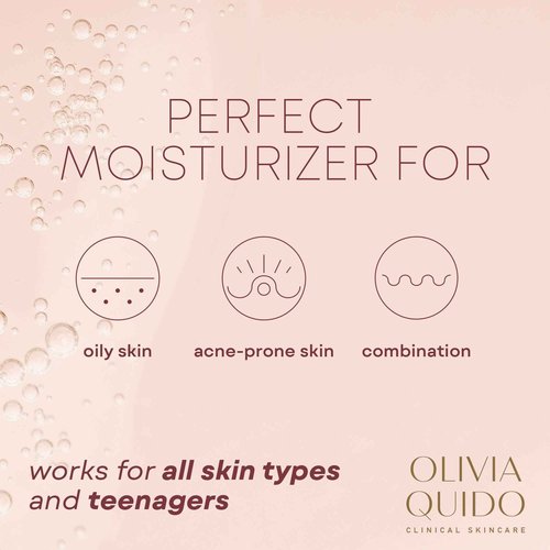 OLIVIA QUIDO Clinical Skincare Active Moisturizer 1.7oz, Facial Skin Care Product for Women and Men, Personal Care Product and Facial Moisturizer for Oily Skin, Dry Skin, and All Other Skin Types