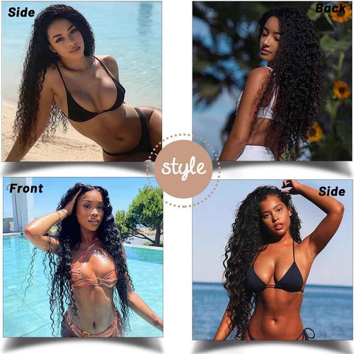 Glueless Wigs Human Hair Pre Plucked Pre Cut 5x5 HD Lace Closure Wigs Human Hair Deep Wave Wig Human Hair Wigs For Black Women Closure Wigs Human Hair 180% Density Natural Color