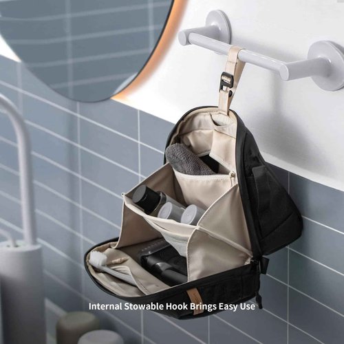 PGYTECH Wash Pouch Toiletry Bag Mini Tech Accessories Pouch Electronics Organizer Bag, Black