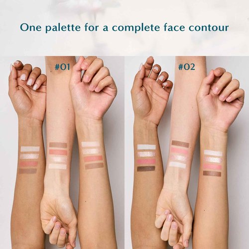 FLORASIS Eastern Beasts Sculpting Makeup Palette (Ode to Embroidery) (01 Constellation, 1 Count)