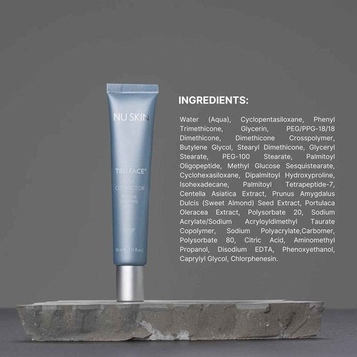 NuSkin Tru Face Line Corrector | Wrinkle Reducing Peptides | Aging for Fine Lines | Targets Mouth Lines & Forehead Wrinkles for Youthful, Smooth Skin | Put on before makeup & Face Wash | 1 Pack