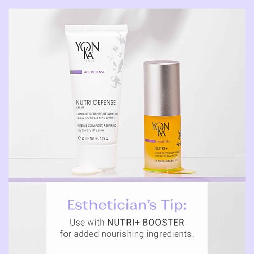 Yonka Nutri-Defense Creme | Nourishing Dry Skin Facial Moisturizer | Rich Shea Butter Treatment Cream with Prebiotics and Probiotics | For Dry and Sensitive Skin | Paraben-Free | 1.75 oz