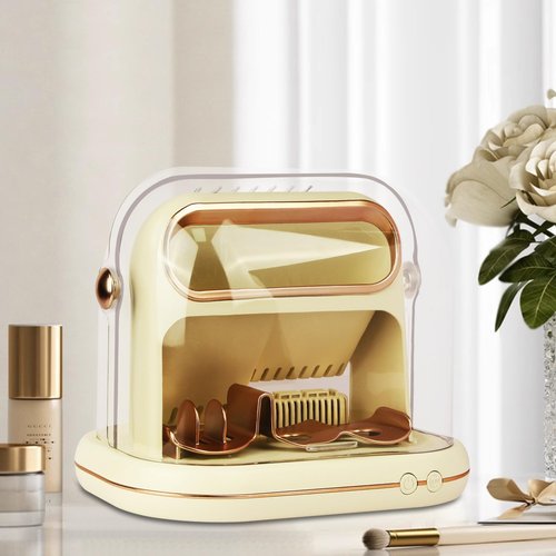 MISSERA 2024 New Technology Electric Makeup Brush Cleaner and Dryer Fast Automatic Drying With Constant Temperature For Gentle Care Without Damaging Bristles. Complete Makeup Brush Cleaning Set