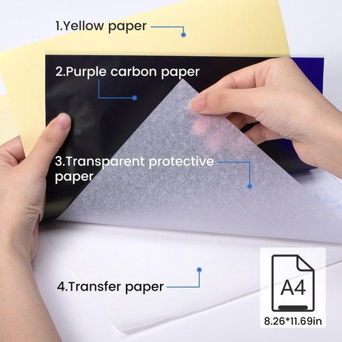 PokeLabel Wireless Tattoo Stencil Printer, Thermal Tattoo Printer Machine with 10Pcs Transfer Paper, Tattoo Printer for Skin Compatible with iPad Smartphone PC, Tattoo Transfer Printer