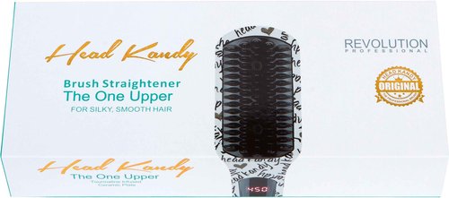 Head Kandy One Upper Hair Straightening Brush with Heat | Hot Brush with Ceramic Plating | Anti Scald Technology | Kandy Love