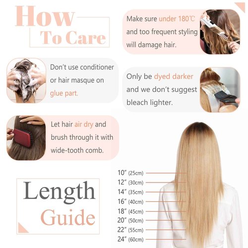 SEGO Tape in Hair Extensions Human Hair 18 Inch 100g 40pcs Balayage Straight 100% Remy Rooted Seamless Skin Weft Invisible Double Sided Tape Hair for Women-#P12/613 Golden Brown&Bleach Blonde