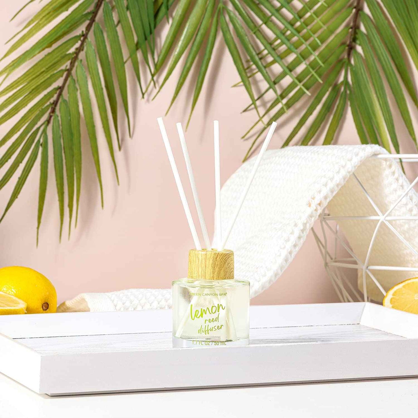 Green Canyon Spa Lemon Scent Home Bath Gift Sets in Tote Bag - 10 Pcs Spa Kit for Women for Valentine's Day, Mother's Day, Birthday