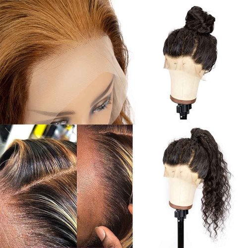 originea Balayage FB30 Body Wave Highlight 13x4 Transparent HD Lace Front Human Hair Wigs for Black Women 10A Brazilian Remy Hair Ombre Highlights Lace Frontal Wigs