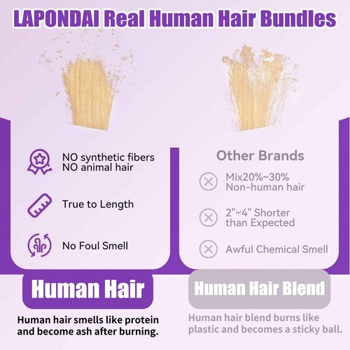 613 Bundles Human Hair 30 Inch Straight Blonde Bundles Human Hair 100% Unprocessed 12A Grade Brazilian Virgin Raw Hair Quick Weave 1 Bundles Blonde Hair Extensions for Women