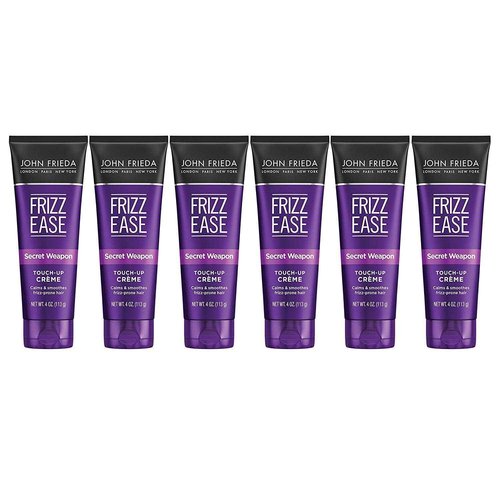 John Frieda, Frizz Ease TouchUp Crème AntiFrizz Finishing Cream Helps to Calm and Smooth Frizzprone Hair 4 6pack, SECRET WEAPON, 24 Ounce, (Pack of 6)