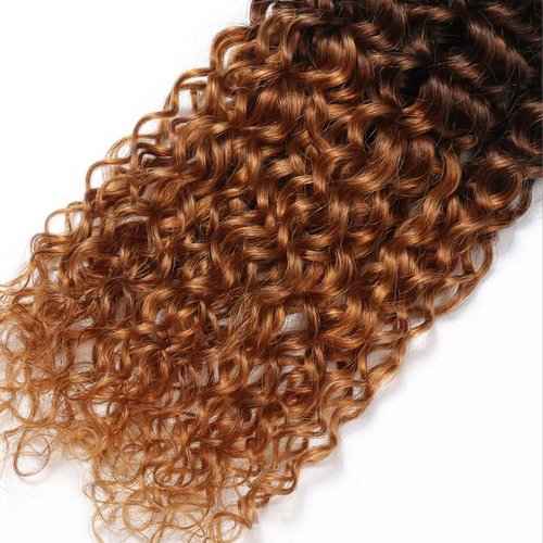28 30 32 inch Brown Bundles Human Hair Ombre Bundle #4 Water Wave Bundles Brown Wet and Wavy Bundle