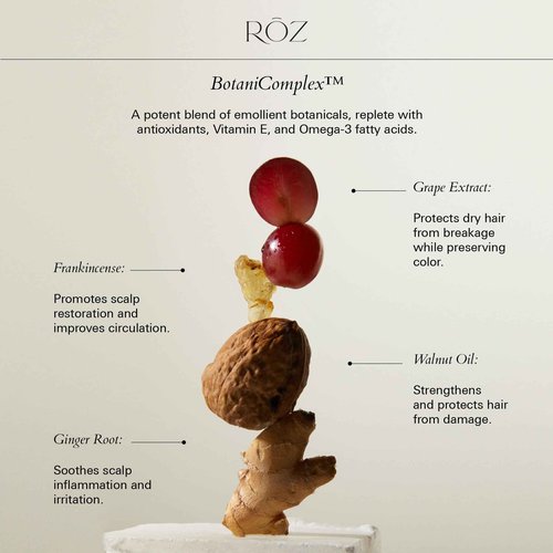 RŌZ Foundation Shampoo Refill | BPA-Free Pouch | Hydrating, Balancing & Gently Cleansing for Air Drying & Styling | Vegan, Color-Safe, Free of Silicone, Paraben & SLS | Strengthens & Nourishes