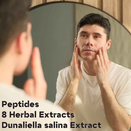 Man Labs Titan Anti-Aging Mens Eye Cream – Mens Dark Circles Under Eyes Treatment – Eye Bags Treatment for Men – Puffy Eyes Treatments for Men – Peptides, HA, Herbal Extracts –All Skin Types–Unscented