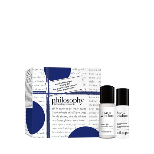 philosophy 2-pc duo for bright eyes & bouncy skin skincare gift set