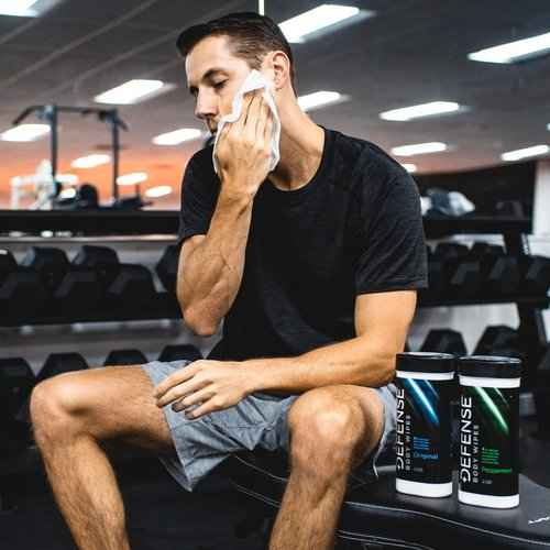 Defense Soap Antifungal Medicated Bar Soap 2-Pack, Tea Tree Body Wipes (40 Count) 2-Pack, & Body Wash 12 oz 2-Pack - Natural Shower Gel