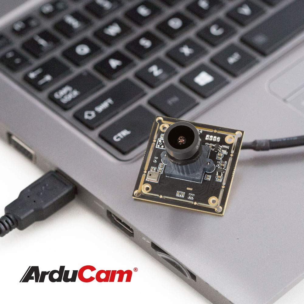 Arducam 1080P Low Light WDR USB Camera Module for Computer, 2MP 1/2.8” CMOS IMX291 100 Degree Wide Angle Mini UVC Webcam Board with Microphone, 3.3ft/1m Cable for Windows Linux Mac OS