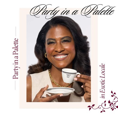 LAURA GELLER NEW YORK Party in a Palette, Ready to Jetset! + Baked Balance-n-Brighten Powder Foundation, Tan