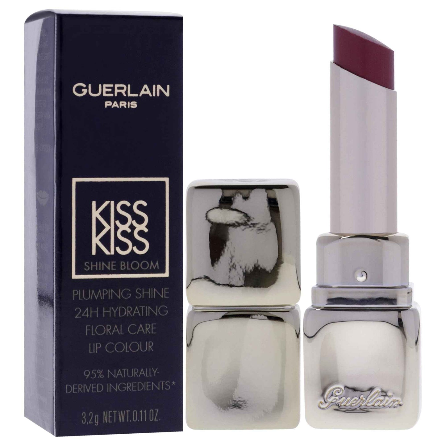 Guerlain Kiss Kiss Shine Bloom Lipstick - 229 Petal Blush for Women - 0.11 oz Lipstick
