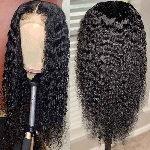 Zhengshuo Water Wave Lace Front Wigs Human Hair Pre Plucked 13x6 HD Lace Frontal Wigs 200% Density Brazilian Virgin Human Hair Wigs for Black Women Natural Color