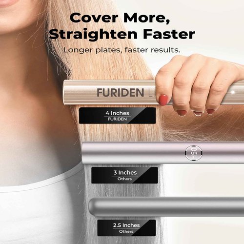 Fashion Women Flat Iron and Curling for Home: Girlfriend Curler Hair Straightener for Longhair - Elegant Wife Travel Hair Straightener for Europe