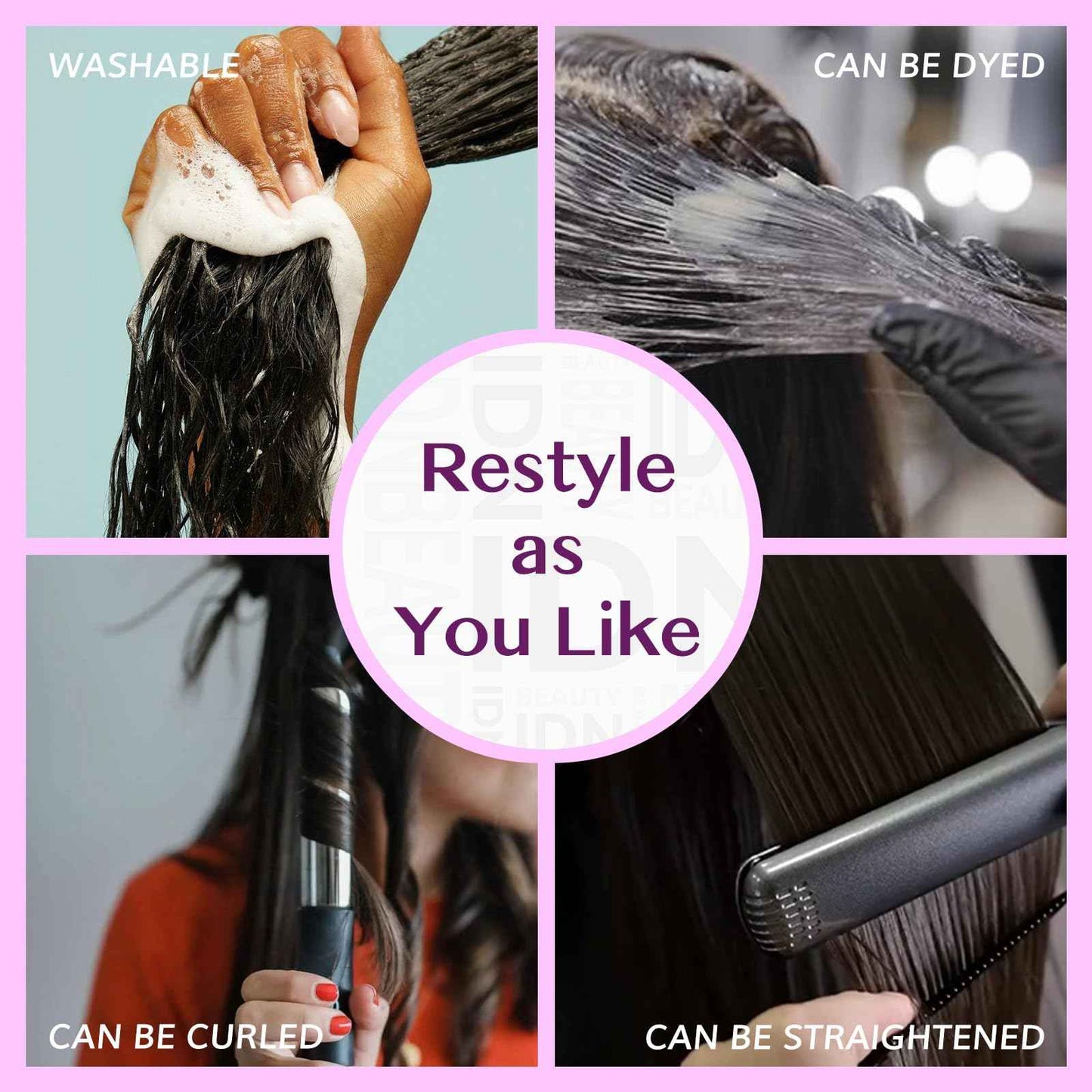 IDN BEAUTY Seamless Clip In Hair Extensions Human Hair, Body Wave 16 Inch 110g 7pcs Natural Black Real Virgin Human Hair Seamless Clip Ins For Black Women PU Weft Invisible Edge