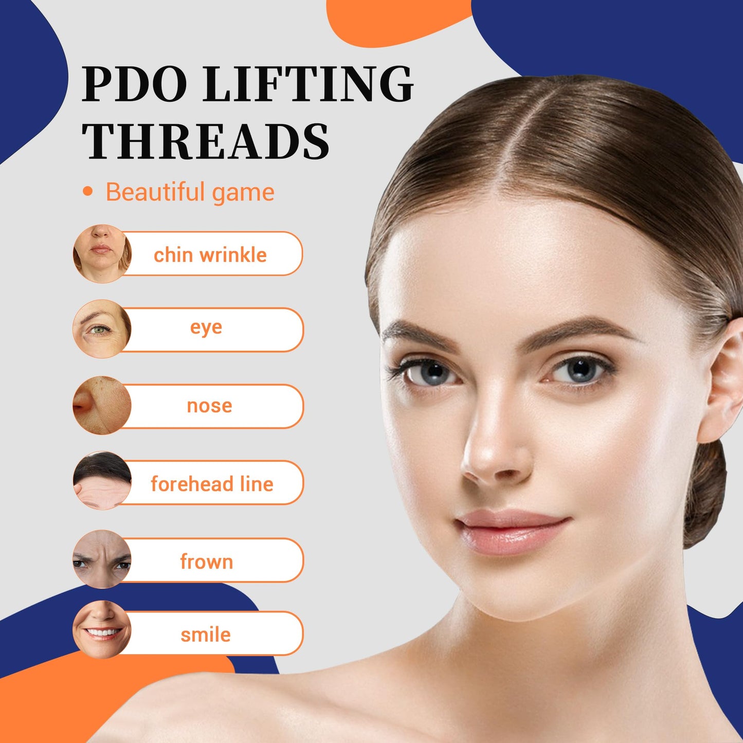 HYPOD PDO Screw Threads, PDO Thread Lift Korea Face/Whole Body PDO Thread Lifting and Filling (100PCS-S30G-38mm)