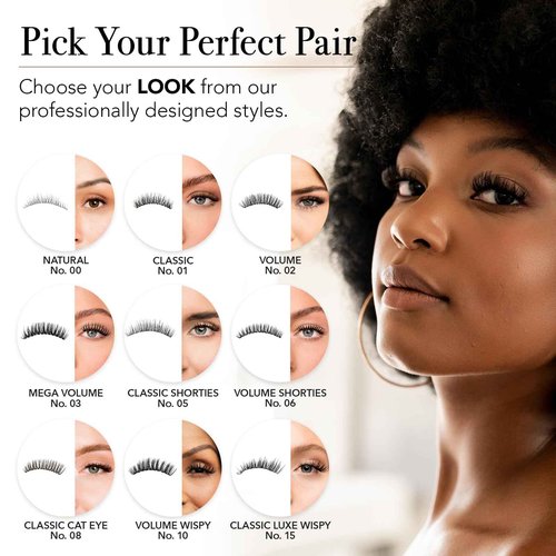 Pro Lash ProWear Professionally Styled Lash Clusters - Easiest to Apply Eyelash Cluster - 10 Day Eyelashes - Waterproof Lashes Clusters - 3 Sets - Classic No. 01 - Black