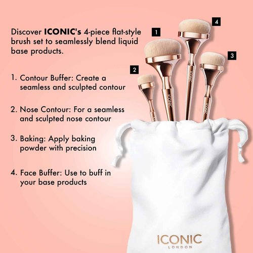 ICONIC LONDON HD Blend 4 Brush Set