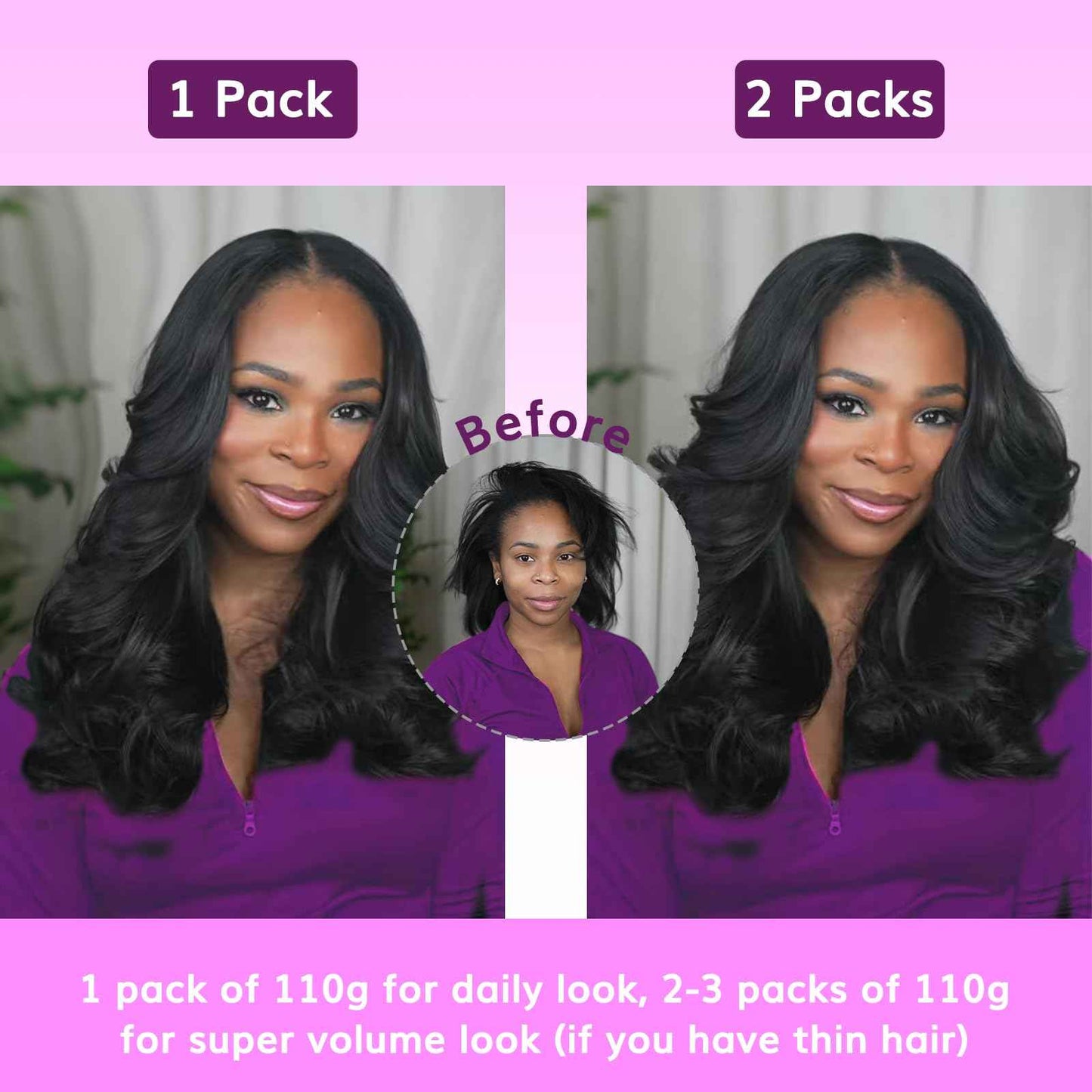 IDN BEAUTY Seamless Clip In Hair Extensions Human Hair, Body Wave 16 Inch 110g 7pcs Natural Black Real Virgin Human Hair Seamless Clip Ins For Black Women PU Weft Invisible Edge