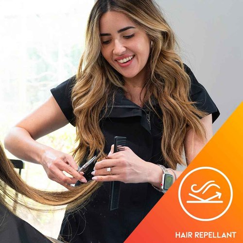 Colortrak Limitless Bleach Proof Work-and-Play Tunic, Hair Repellent, Pill Resistant, Moisture-Wicking 4-Way Stretch Breathable Fabric, Size Small, Black