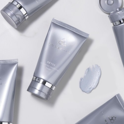 COSMEDIX Detox Activated Charcoal Mask for Face - Deep Exfoliating Facial Mask for Daily Impurities, Oil, Dirt, Dead Skin & Residue - Gentle for Sensitive Skin - Activated Charcoal & Kaolin Clay