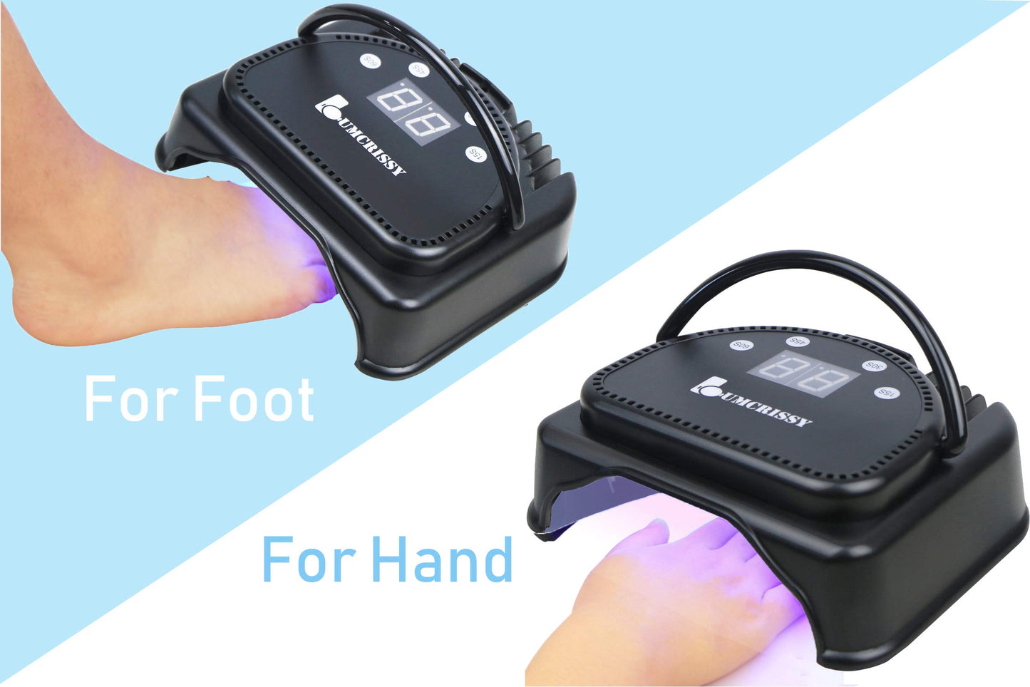 Professional Nail Lamp for Gel Nail.Lumcrissy UV LED Nail Dryer,Nail Lights for Gel Nails Polish,32PCS Premium Light Beads with Metal Cover(Not Cordless,Needed Plug in)