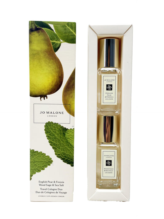Jo Malone Travel Cologne Duo - English Pear & Freesia and Wood Sage & Sea Salt - 0.3 Fl Oz