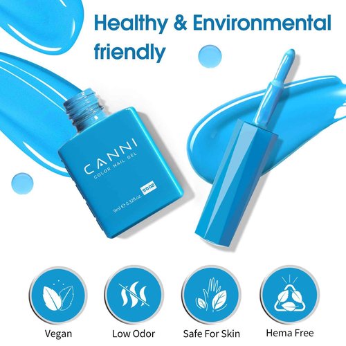 CANNI CC1 30Pcs 9ML Gel Nail Polish Set, Black Hot Pink Green Yellow Purple Blue Gel Polish Kit Soak Off LED UV Nail Art Starter Manicure Salon DIY at Home