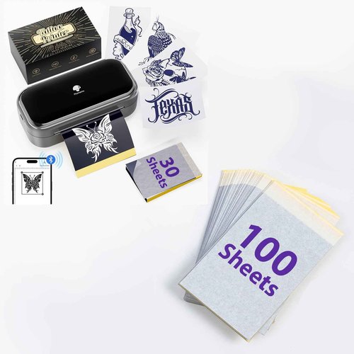 Phomemo TP31 Wireless Tattoo Stencil Printer with 130pcs Tattoo Transfer Paper