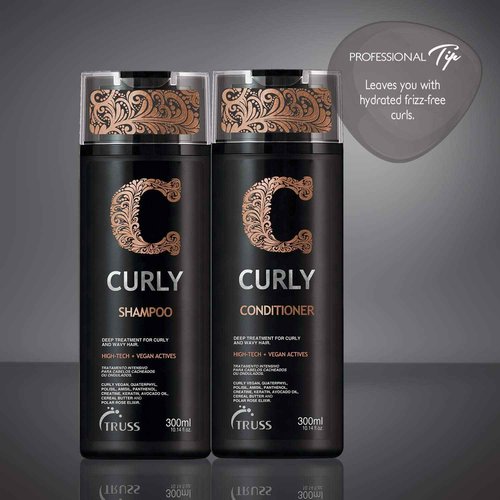 Truss Curly Shampoo and Conditioner Set Bundle