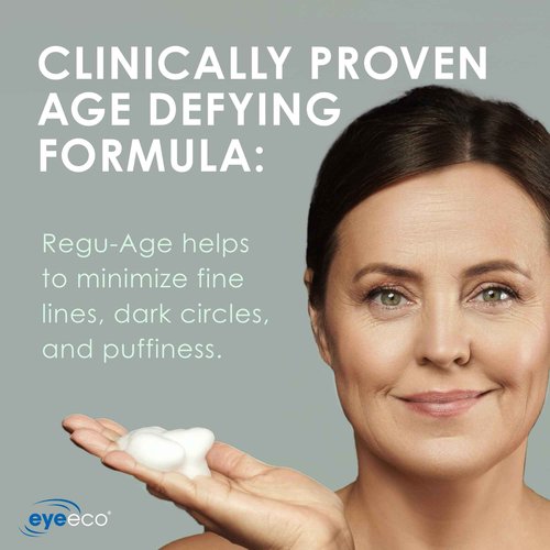 EyeEco Age-Defying Tea Tree Eyelid and Facial Cleanser - 180mL - Non-Irritating Eyelid Cleanser and Face Wash with Shea Butter and Vitamin E