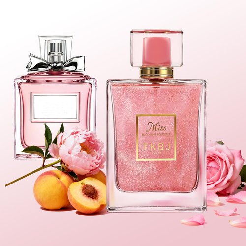 TKBJ Miss Blooming Bouquet Eau de Toilette for Women, Floral Fruity Perfume with Peony & Musk - Inspired by Dioor, 3.4 oz / 100ml, Elegant & Long-Lasting Fragrance