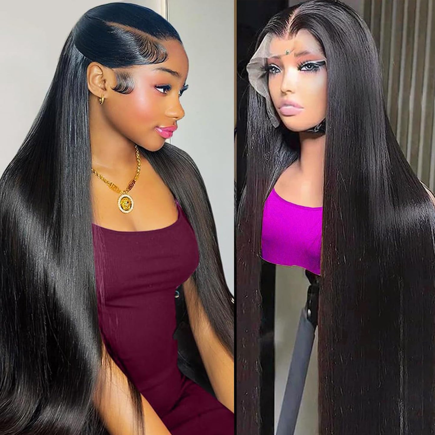 13x6 Lace Front Wigs Human Hair Straight HD Lace Front Wigs Human Hair Pre Plucked Straight Wigs Human Hair 13x6 Straight Lace Frontal Wigs 200 Density Glueless Wigs Human Hair for Women 26 Inch