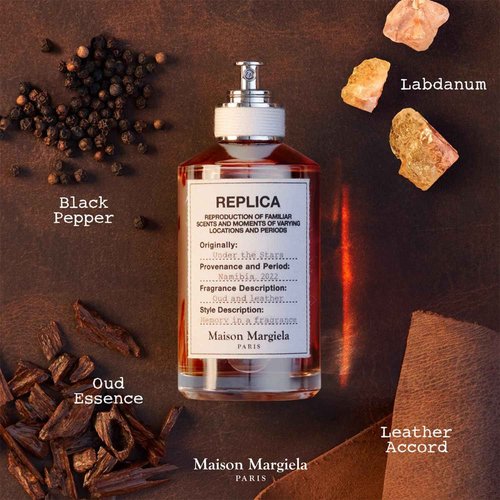 Maison Margiela - Replica - Under the Stars Eau de Toilette - Warm & Spicy Fragrance - With Black Pepper, Cedarwood & Leather Accord - 1.0 Fl Oz