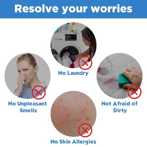 Tegeme 150 Pieces Disposable Massage Table Sheets 31" x 70" Waterproof Bed Sheets Non Woven Bed Cover for Massage Table Beauty Salons Tatto Spa Hotels(White)