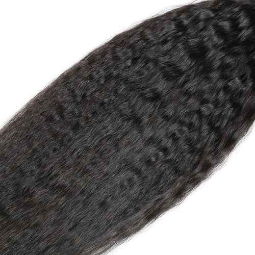 24 26 28 Inch Yaki Straight Bundles Human Hair Color #1B Bundles Human Hair Unprocessed Brazilian Virgin Hair 3 Bundles Natural Black Color Kinky Straight Bundles